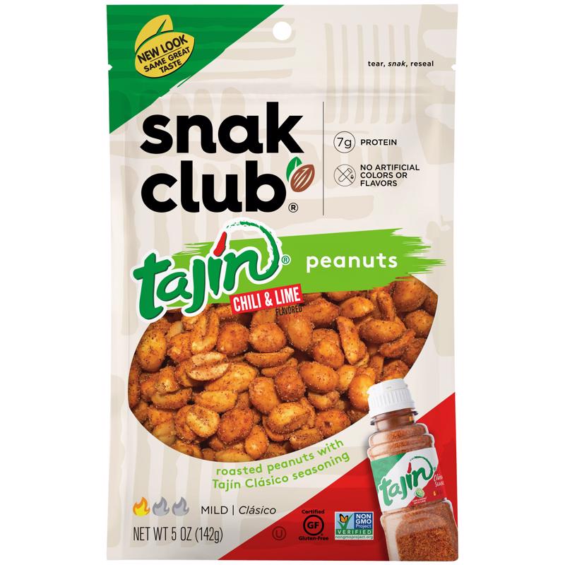 SNAK CLUB - Snak Club Tajin Chili and Lime Peanuts 5 oz Bagged - Case of 6