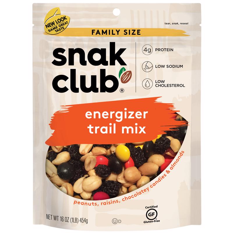 SNAK CLUB - Snak Club Energizer Trail Mix 16 oz Bagged - Case of 6