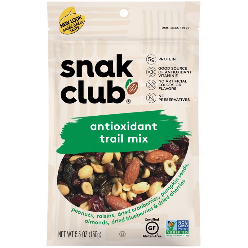 SNAK CLUB - Snak Club Antioxidant Trail Mix 5.5 oz Bagged - Case of 6