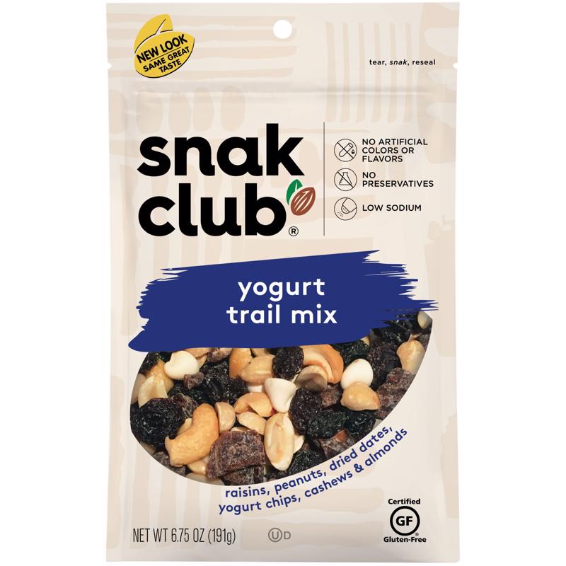 SNAK CLUB - Snak Club Yogurt Trail Mix 6.75 oz Bagged - Case of 6