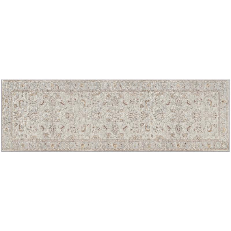 GEL PRO - Gel Pro NeverMove 76 in. L X 24 in. W Beige Jordan Oatmeal Polyester Accent Rug