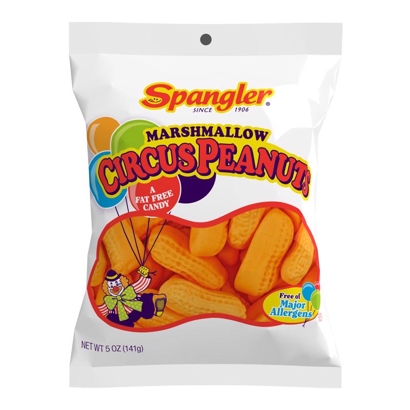 SPANGLER - Spangler Marshmallow Circus Peanuts Banana Candy 5 oz - Case of 12