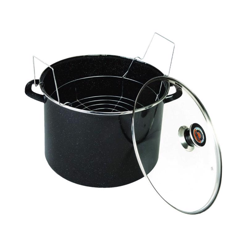 GRANITE WARE - Granite Ware Steel Canner 21 qt Black