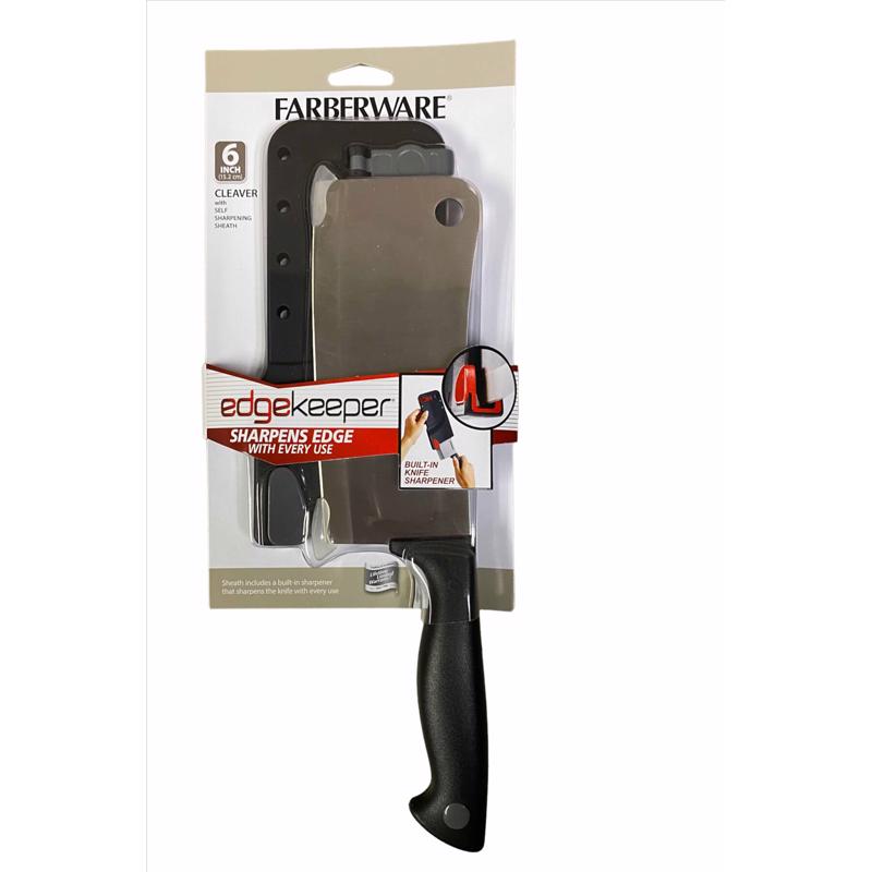 LIFETIME BRANDS - Farberware 6 in. L Stainless Steel Cleaver 2 pc