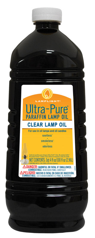 LAMPLIGHT FARMS - Lamplight Farms Ultra Pure Clean Burn Paraffin Oil Clear 100 oz - Case of 4