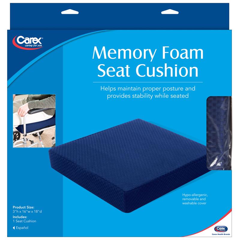 CAREX HEALTH BRANDS - Carex Health Brands Navy Chair/Seat Cushion 1 pk