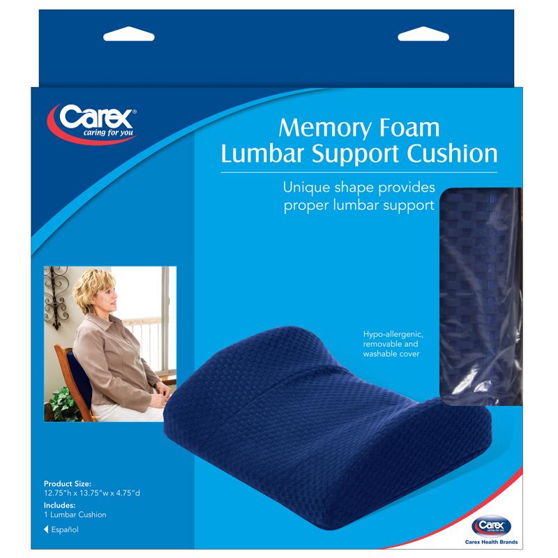 CAREX HEALTH BRANDS - Carex Health Brands Navy Lumbar Support 1 pk