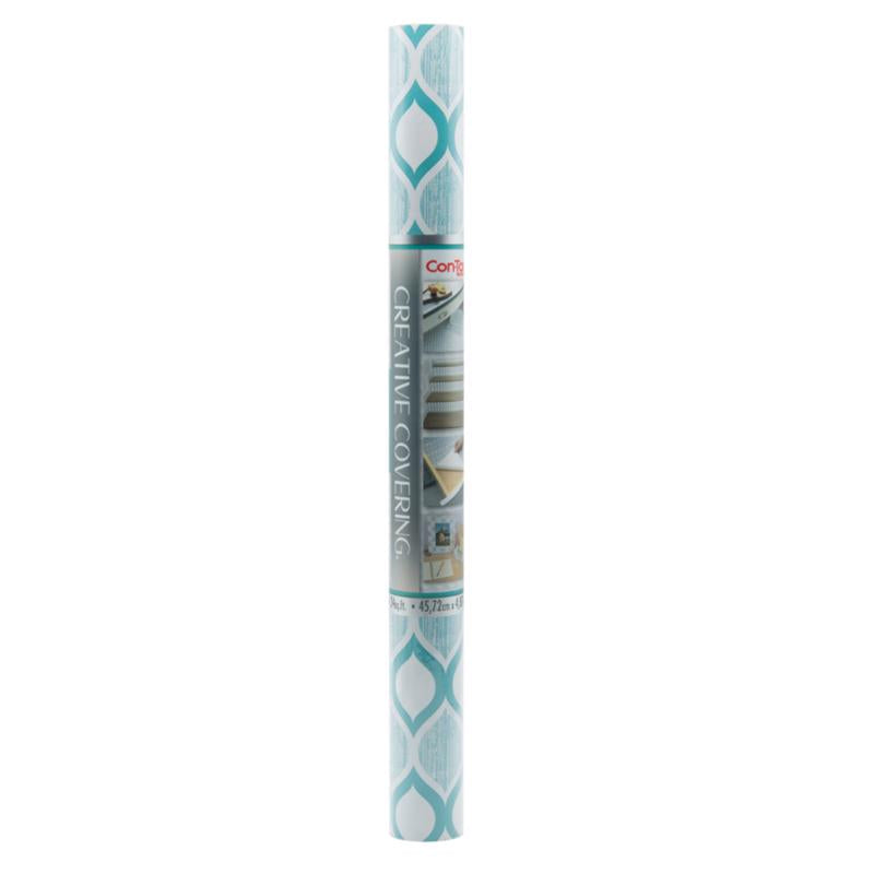 CONTACT - Con-Tact Creative Covering 16 ft. L X 18 in. W Blue Shelf and Drawer Liner