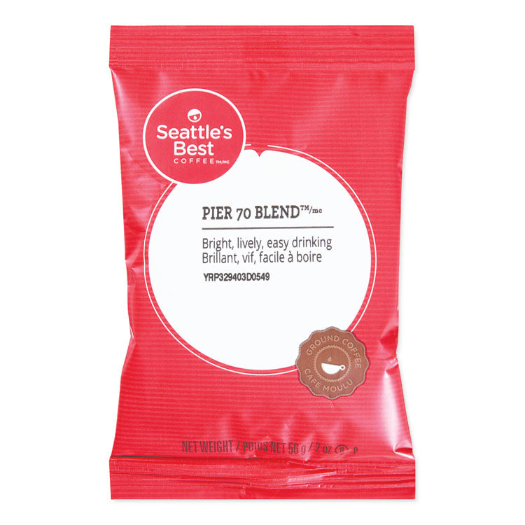 Seattle's Best - Premeasured Coffee Packs, Pier 70 Blend, 2 oz Packet, 18/Box