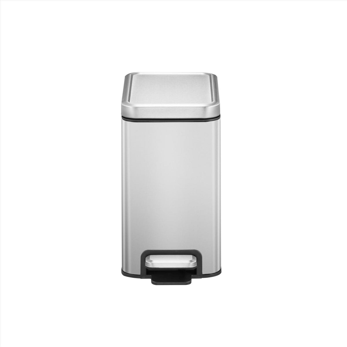 EKO Stella 2.6 gal Silver Stainless Steel Step Pedal Trash Can - Case of 2