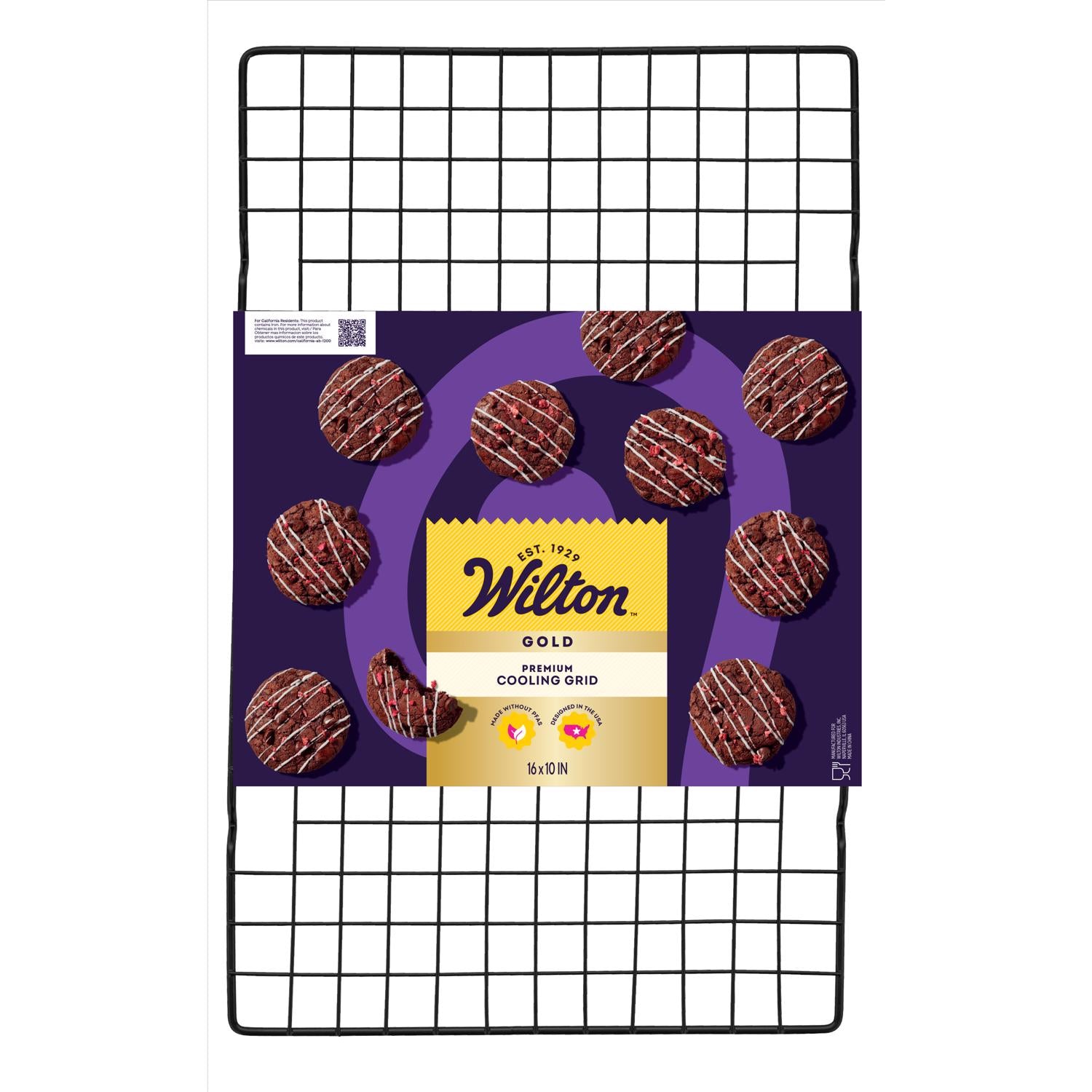 Wilton 10 in. W X 16 in. L Cooling Rack Black 1 pc