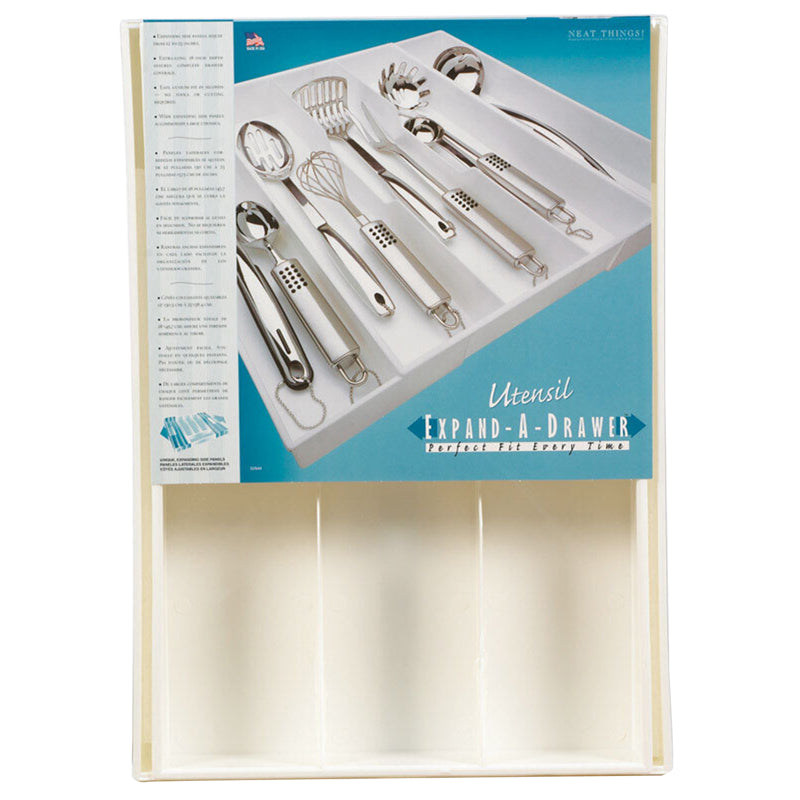 DIAL INDUSTRIES - Dial Industries 2 in. H X 23 in. W X 18 in. D Plastic Adjustable Utensil Tray