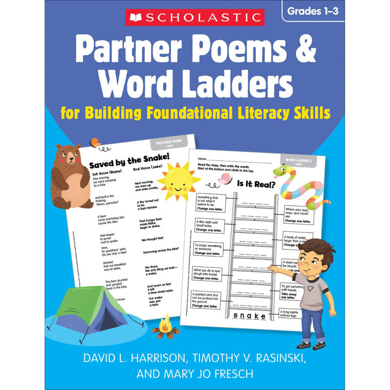 SCHOLASTIC TEACHING SOLUTIONS - Partner Poems & Word Ladders for Building Foundational Literacy Skills: Grades 1–3