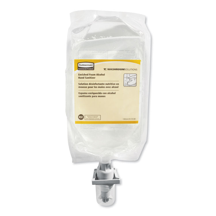 Rubbermaid Commercial - AutoFoam Refill With Alcohol Foam Hand Sanitizer, Clear, 1,000 mL, Unscented, 4/Carton