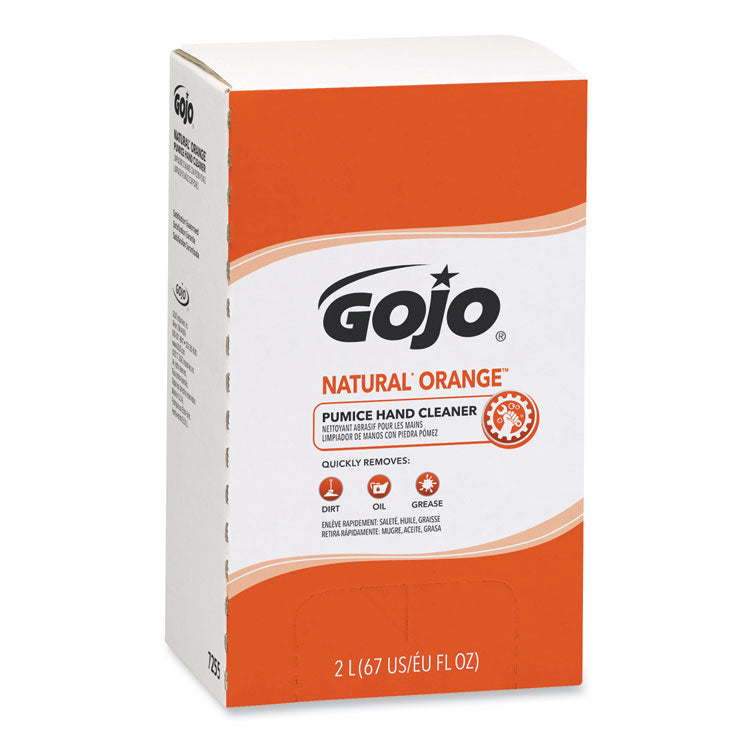 GOJO - NATURAL ORANGE Pumice Hand Cleaner Refill, Citrus Scent, 2,000mL, 4/Carton