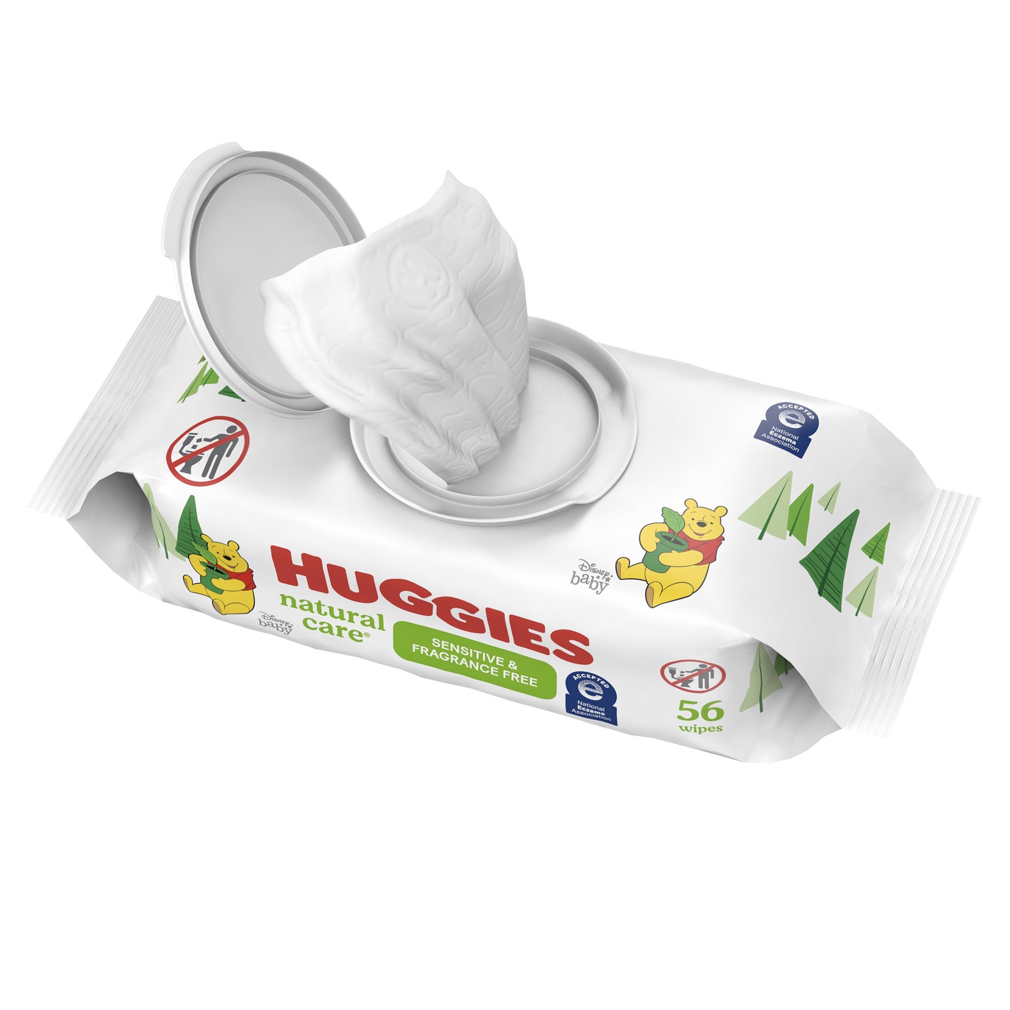 Kimberly Clark - Baby Wipe Huggies® Natural Care® Soft Pack Unscented 56 Count [56/PK]