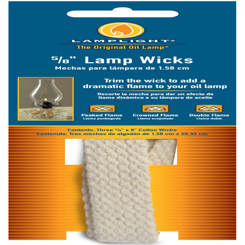 LAMPLIGHT FARMS - Lamplight Farms 8 in. L Flat Wick Shape Cotton Lamp Wick 3 pk