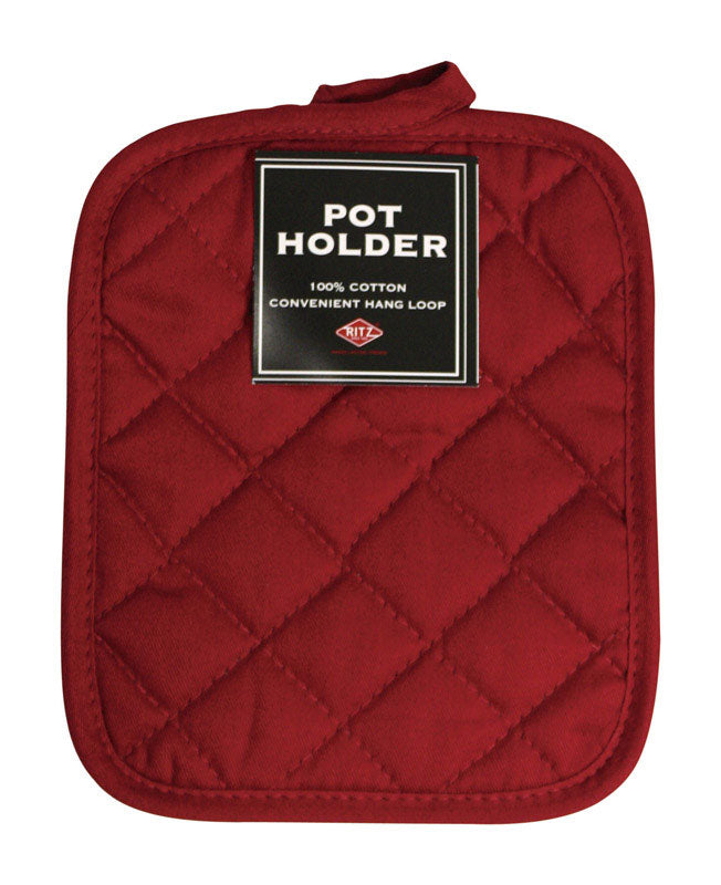 RITZ - Ritz Solid Paprika Cotton Pot Holder - Case of 6