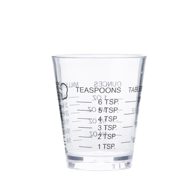 CHEF CRAFT - Chef Craft 1/8 cups Plastic Clear Measuring Cup - Case of 3