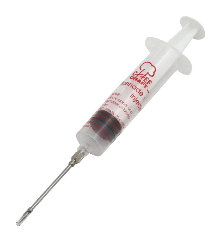 CHEF CRAFT - Chef Craft Clear Stainless Steel Marinade Injector 1 oz - Case of 3