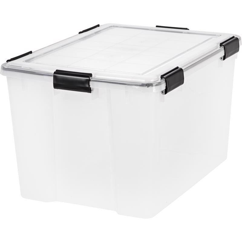 IRIS - IRIS WEATHERPRO 46 qt Clear Storage Box 11.75 in. H X 15.75 in. W X 19.7 in. D Stackable - Case of 6