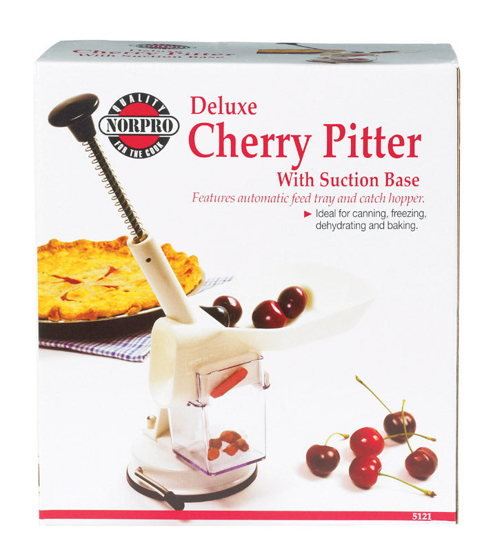NORPRO - Norpro Nordic White ABS/Stainless Steel Deluxe Cherry Pitter