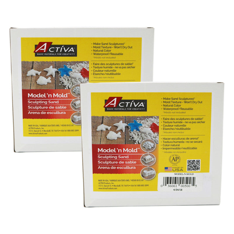 ACTÍVA - Model 'n Mold™ Sculpting Sensory Sand, 3 lbs. Per Pack, 2 Packs