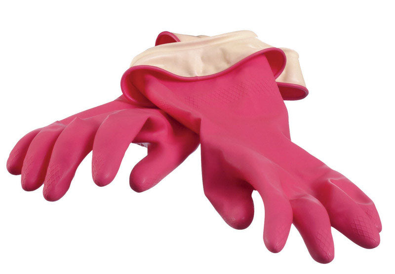 CASABELLA - Casabella Latex Cleaning Gloves L Pink 1 pair
