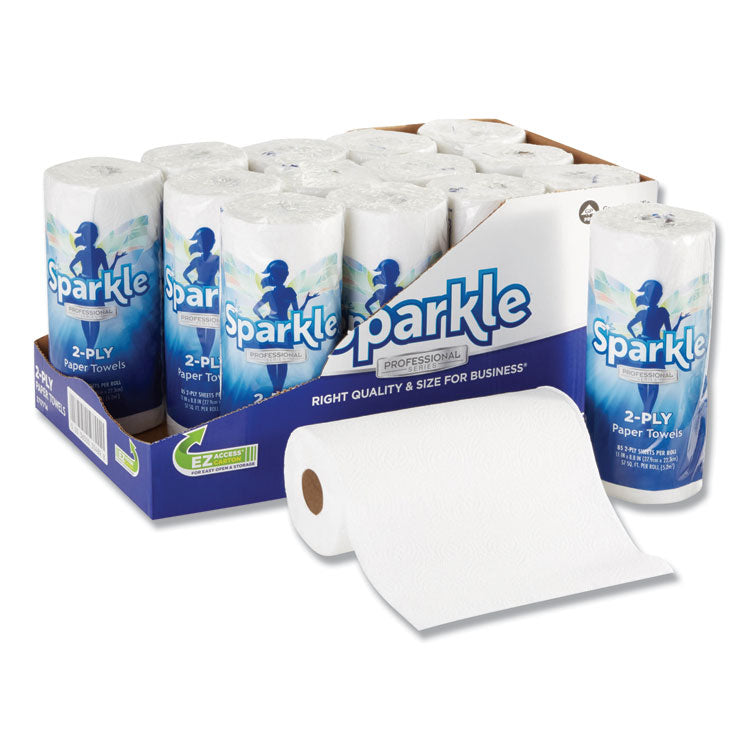 Georgia Pacific Professional - Sparkle ps Premium Perforated Paper Kitchen Towel Roll, 2-Ply, 11 x 8.8, White, 85/Roll, 15 Rolls/Carton