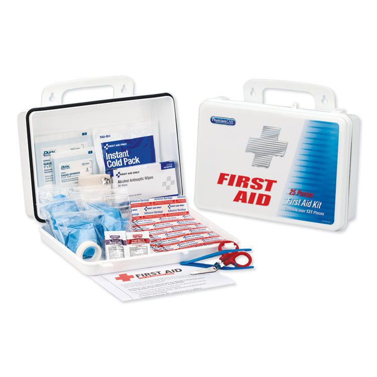PhysiciansCare by First Aid Only - Office First Aid Kit, for Up to 25 People, 131 Pieces, Plastic Case