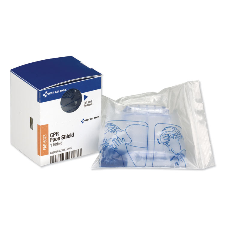 First Aid Only - SmartCompliance CPR Face Shield and Breathing Barrier, Plastic, One Size Fits All