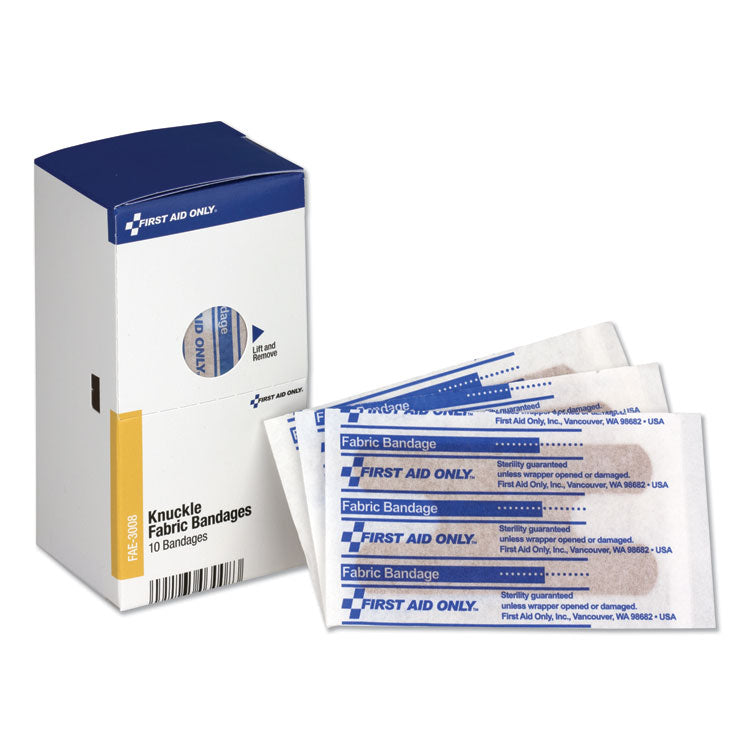First Aid Only - Knuckle Bandages, Individually Sterilized, 10/Box