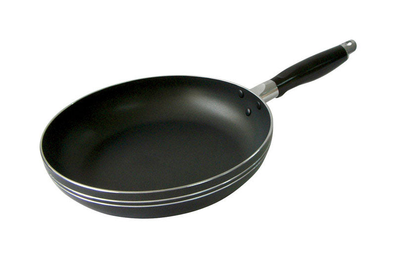 BENE CASA - Bene Casa Aluminum Fry Pan 12 in. Black
