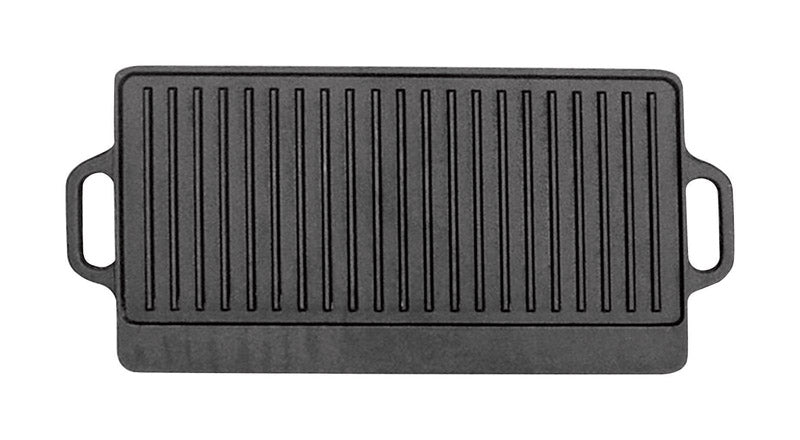 BENE CASA - Bene Casa 15 in. L X 9-1/2 in. W Cast Iron Reversible Griddle