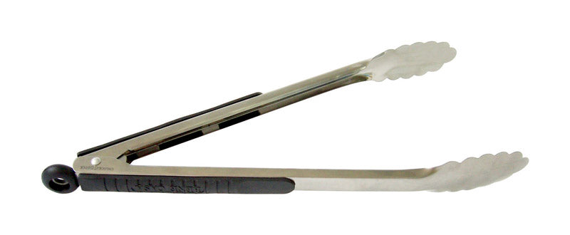 BENE CASA - Bene Casa Black/Silver Stainless Steel BBQ Tongs