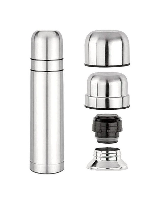 BENE CASA - Bene Casa 16.9 oz Silver/Black Coffee Thermos
