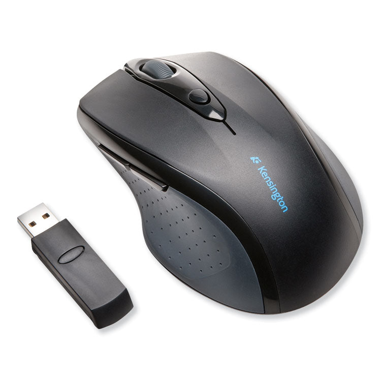 Kensington - Pro Fit Full-Size Wireless Mouse, 2.4 GHz Frequency/30 ft Wireless Range, Right Hand Use, Black
