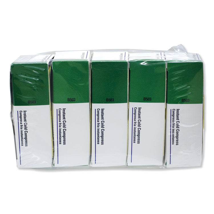 First Aid Only - Instant Cold Compress, 5 Compress/Pack, 4 x 5, 5/Pack