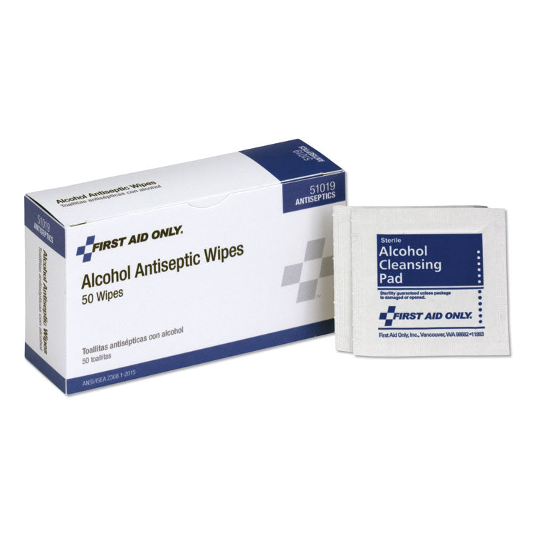 PhysiciansCare by First Aid Only - First Aid Alcohol Pads, 50/Box