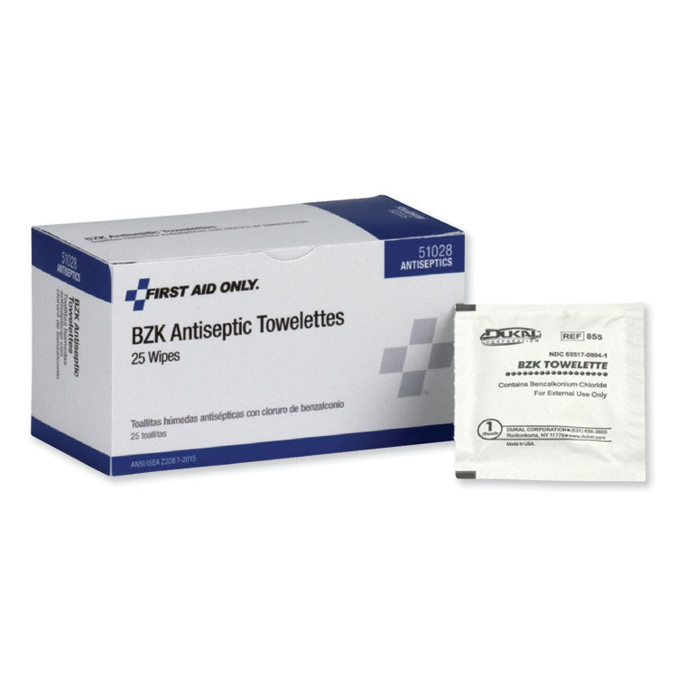 PhysiciansCare by First Aid Only - First Aid Antiseptic Towelettes, 25/Box