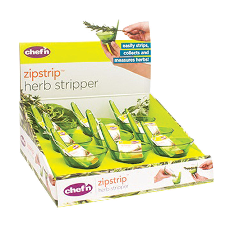 CHEF'N - Chef'n Zipstrip Green Plastic Herb Stripper - Case of 9