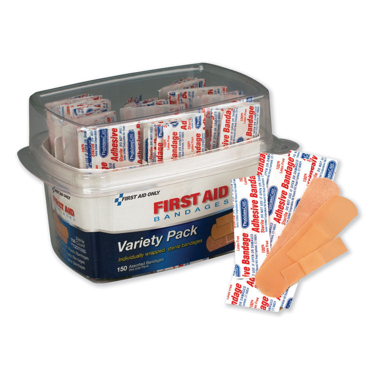 PhysiciansCare by First Aid Only - First Aid Bandages, Assorted, 150 Pieces/Kit