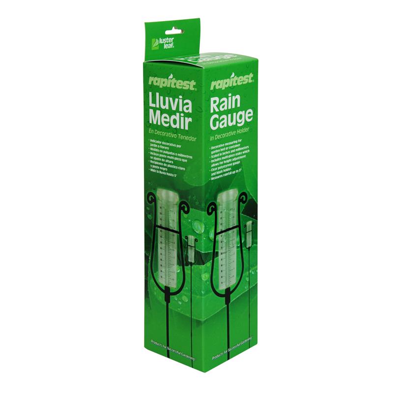 LUSTER LEAF - Luster Leaf Rain Gauge Stake 2.9 in. W X 2.9 in. L