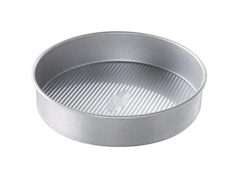 USA PAN - USA Pan 9 in. W X 9 in. L Round Cake Pan Silver 1 pc