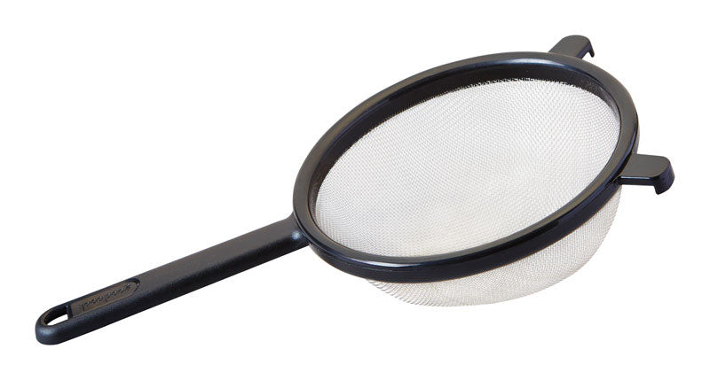 GOOD COOK - Good Cook Black Stainless Steel Mesh Strainer