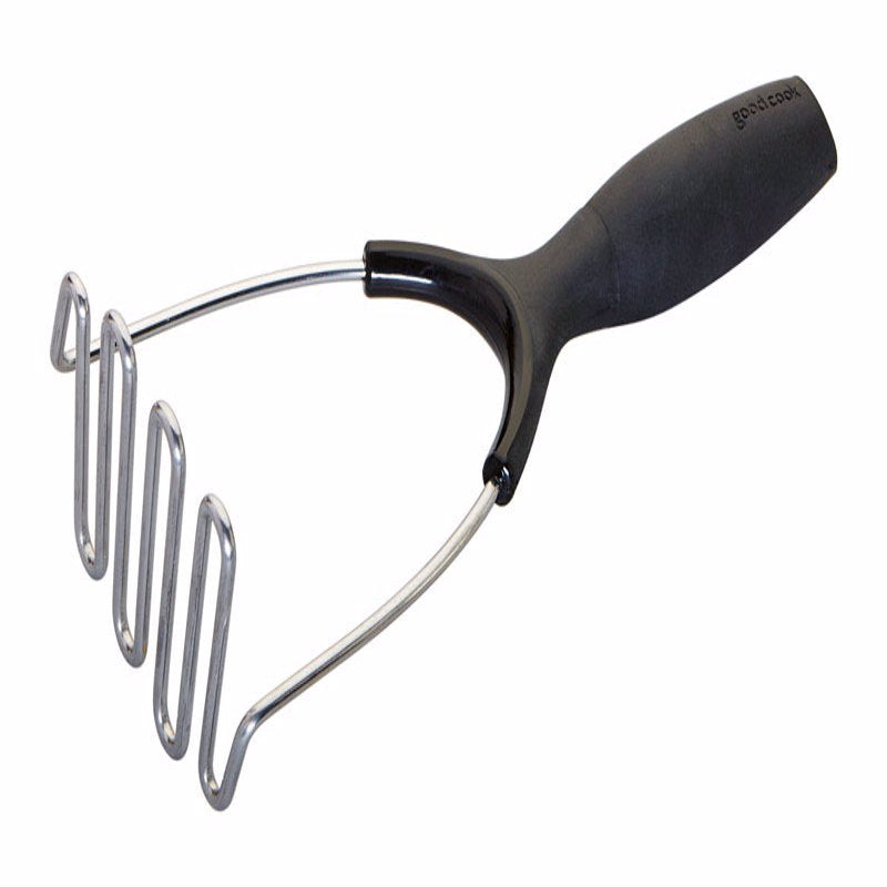 GOOD COOK - Good Cook Touch Silver/Black Stainless Steel Potato Masher