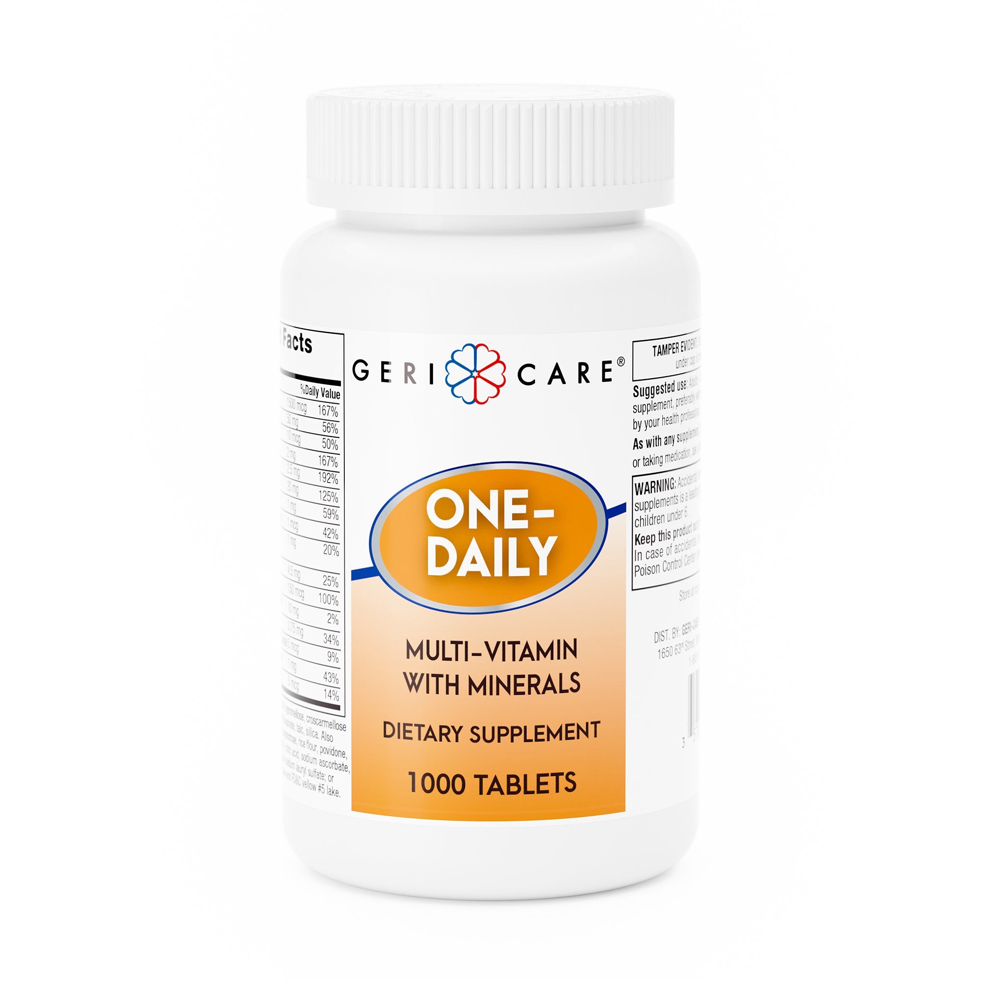 Geri-Care - Multivitamin Supplement with Minerals Geri-Care® Tablet 1,000 per Bottle [1/BT]