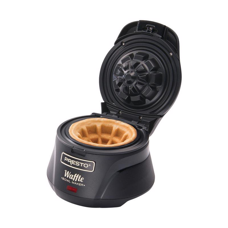 NATIONAL PRESTO - Presto Semi-Gloss Black Plastic Waffle Bowl Maker