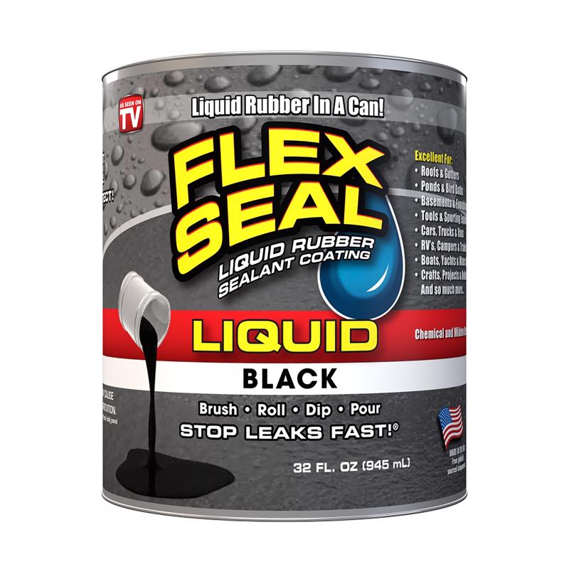 FLEX SEAL FAMILY OF PRODUCTS - Flex Seal Family of Products Flex Seal Black Liquid Rubber Sealant Coating 32 oz - Case of 6