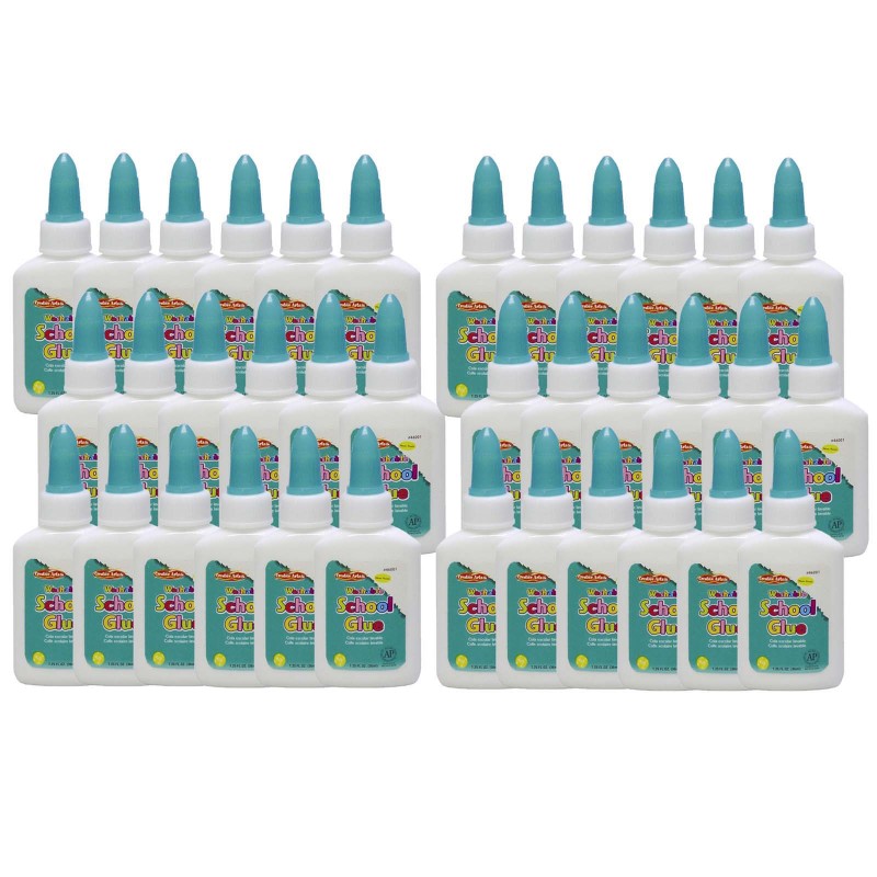 CHARLES LEONARD - Economy Washable School Glue, 1.25 oz, Pack of 36
